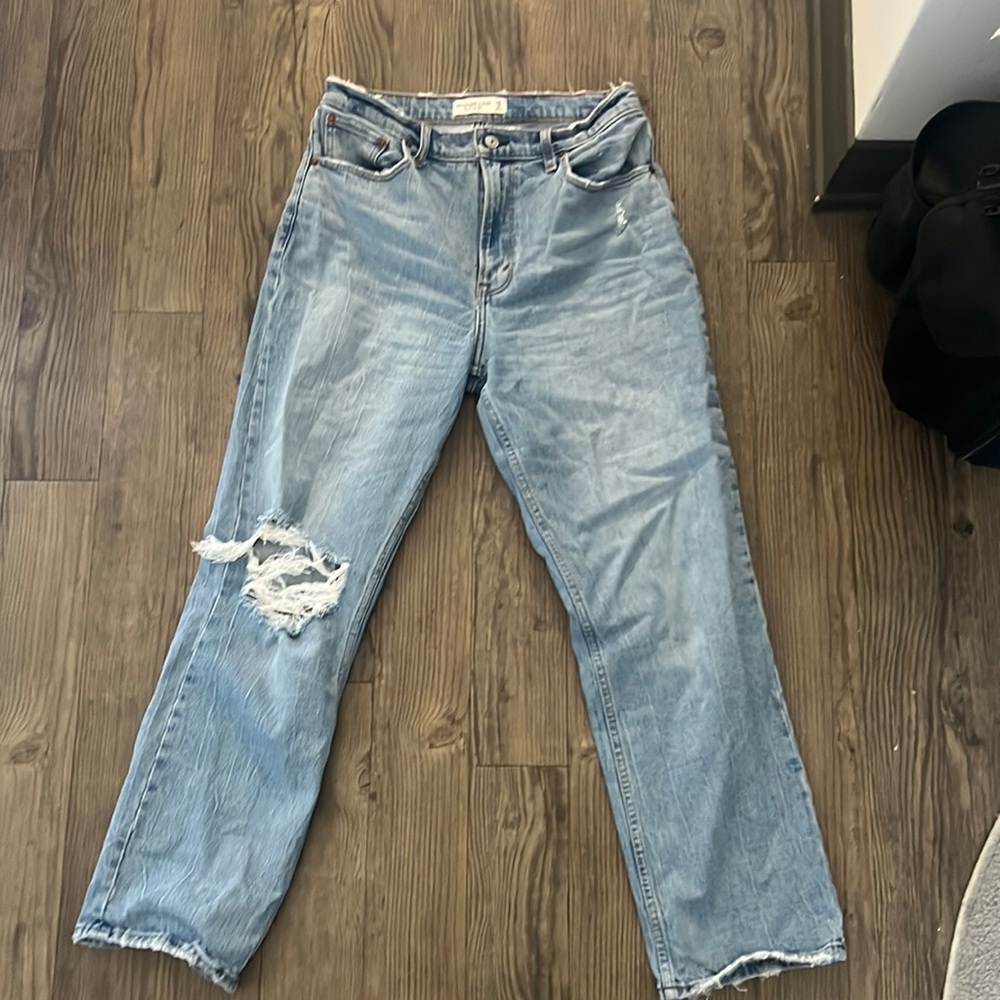 90’s straight high rise Abercrombie jeans